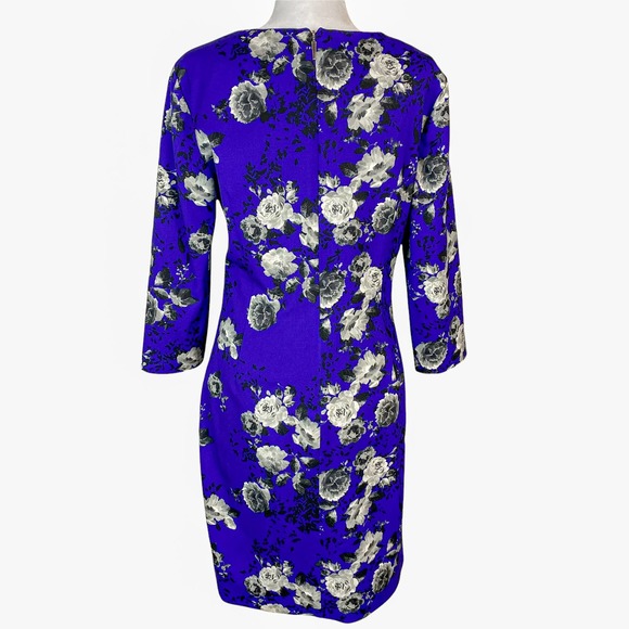 Prabal Gurung Dress Floral Blue Summer Homecoming Long Sleeve - Picture 7 of 9